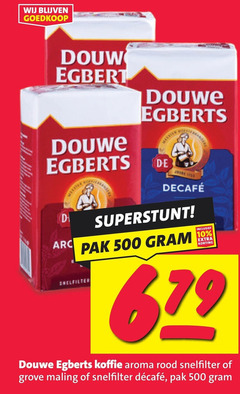  douwe egberts koffie 10 500 douw pak aroma rood snelfilter grove maling 