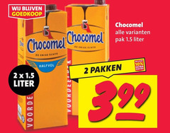  2 10 99 chocomel pak liter pakken 3 