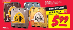  leffe speciaalbieren 6 10 30 nix18 blonde blond triple tripel bier pak pack 