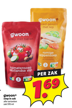  gwoon soep 2 ballen joed gevuld kip tomatensoep hollandse stijl groenten zak ml romige kippensoep mascarpone 