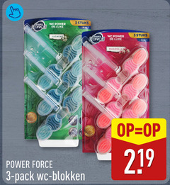  toiletblok 3 power force wc luxe stuks jasmine magnolia pack blokken 