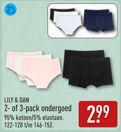  3 5 lily pack ondergoed katoen elastaan 