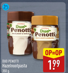  duo penotti hazelnootpasta 350 originale hazelnoot vanille karamel 