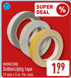  dubbelzijdige tape 5 19 workzone dubbelzijdig mm stuk super deal 