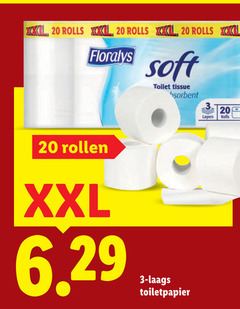  floralys toiletpapier 3 20 xxl rolls soft toilet tissue layers rollen 