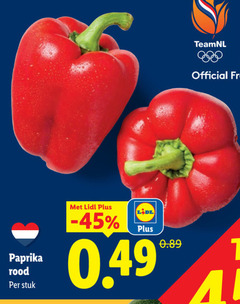 klik op dit plaatje voor een vergroting en voor vergelijkbare aanbiedingen gerelateerd aan
paprika official rood stuk paprika official rood stuk