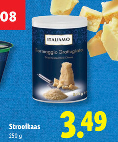 250 italiamo formaggio grattugiato dried grated hard cheese 250ge strooikaas g 3.49 
