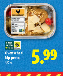  450 scharrelkip ovenschotel kipfilet pesto ge beter leven bescherming ovenschaal kip 5.99 