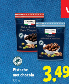  150 pistachios dark pistache chocola with milk chocolate 