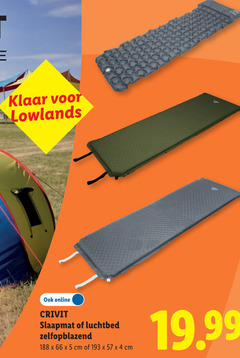 klik op dit plaatje voor een vergroting en voor vergelijkbare aanbiedingen gerelateerd aan
slaapmat 4 5 klaar lowlands online crivit luchtbed zelfopblazend cm slaapmat 4 5 klaar lowlands online crivit luchtbed zelfopblazend cm