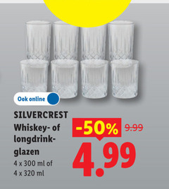  whiskeyglazen 4 300 320 online silvercrest whiskey longdrink glazen ml 