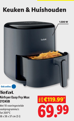  friteuse 10 200 keuken huishouden tefal online airfryer easy fry vooringestelde cm 