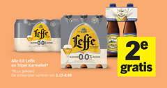  karmeliet leffe alcoholvrij bier 3 5 100 blonde blond vel tripel sans alcohol anno deler aa grains 2 0.0 m.u.v gekoeld varieeren 