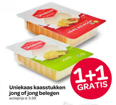 uniekaas kaas 1 jong belegen kaasstukken actieprijs 5.99 