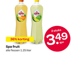  2 36 spa orange fruit flessen liter stuks 
