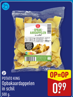  aardappelen 16 500 potato king voorgekookte bakken airfryer frituur nutri score schil ready meal opbakaardappelen 