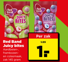 klik op dit plaatje voor een vergroting en voor vergelijkbare aanbiedingen gerelateerd aan
red band snoep 2017 juicy bites aardbeien frambozen colasmaak zak red band snoep 2017 juicy bites aardbeien frambozen colasmaak zak
