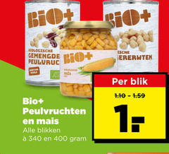  bio plus groenteconserven bonen 400 biologische gemengde logische mais peulvruchten blikken blik 