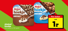  150 almhof hoekje choco cookie balls naturel yoghurt vanillesmaak beker bekers 