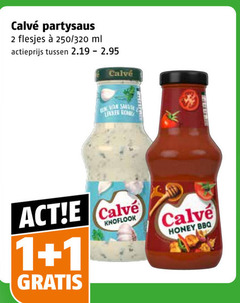  1 2 partysaus 250 320 ml actieprijs shoe knoflook calve honey bbq 