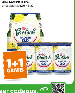  grolsch alcoholvrij bier 1 0.0 actieprijs citroen radler 6x cadeaus 