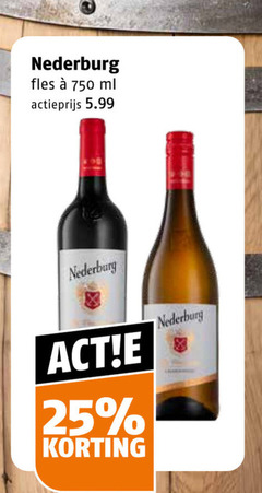  rode wijn witte 25 750 nederburg fles ml actieprijs 5.99 r 