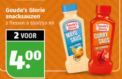  2 glorie snacksauzen flessen 750 ml mayo saus curry zoet 