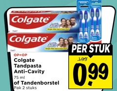  2 colgate tandpasta anti ml tandenborstel pak stuks stuk 