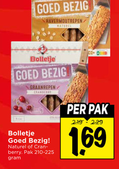  havermoutrepen bolletje naturel graanrepen cranberry berry pak 1 69 