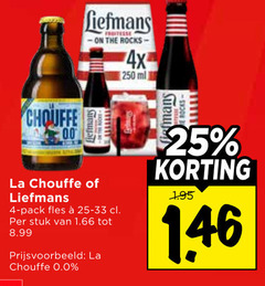  la chouffe liefmans speciaalbieren 4 25 250 00 fruitesse 4x ml pack fles 25-33 stuk 0.0 