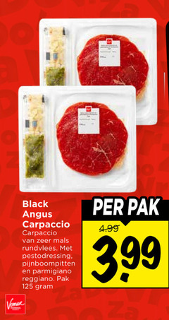 klik op dit plaatje voor een vergroting en voor vergelijkbare aanbiedingen gerelateerd aan
black angus carpaccio rundvlees pestodressing pijnboompitten parmigiano reggiano pak 3.99 black angus carpaccio rundvlees pestodressing pijnboompitten parmigiano reggiano pak 3.99
