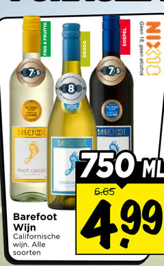  rose rode wijn witte 8 18 750 fris fruitig dog hamersma droog soepel alcohol nix18 grigio barefoot californische soorten ml 
