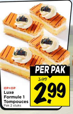  1 2 luxe formule tompouces pak stuks 3.99 