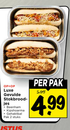  2 luxe gevulde beenham kipshoarma gehaktbal pak stuks 5.99 