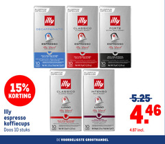  illy koffiecups 10 15 100 aluminium capsules classico classic roast forte bold espresso blend arabica mild and balanced doux ground coffee mcafee moulu compatible with nespresso original machines compatibles avec les cafe oz poids strong riche doos stuks intenso lungo l full profond weight groothandel 