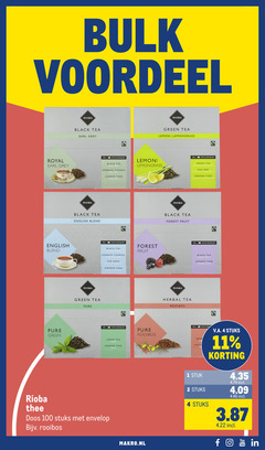 1 2 4 11 100 bulk voordeel royal earl grey rioba black tea english blend green lemon lemongrass     100x with envelop x   herbata czarna zwarte thee pure the noir melange anglais engelse forest fruit rooibos groene puur doos stuks met bijv . makro.nl   vert citron citronnelle citroen citroengras herbal bosvruchten herb krui stuk en v.a.   korting 4.35 4.74 incl 4.09 4.46 3.87 4.22 you f o in tube 