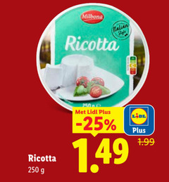 klik op dit plaatje voor een vergroting en voor vergelijkbare aanbiedingen gerelateerd aan
250 milbona italian ricotta style 250 milbona italian ricotta style