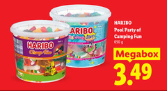  haribo snoep 650 camp party sour pool camping fun megabox 