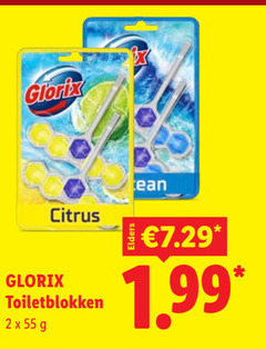  glorix toiletblok 2 55 citrus toiletblokken 