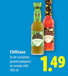  chilisaus 100 pikante saus salsa groene jalapeno oranje chili ml 