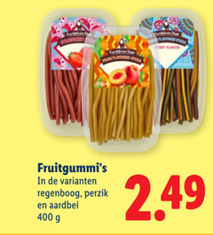  400 flavoured ray regenboog perzik aardbei 