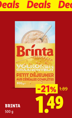  500 deals volkoren graanontbijt petit aux ge brinta 