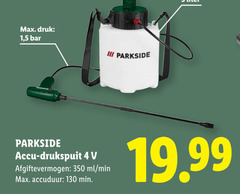 klik op dit plaatje voor een vergroting en voor vergelijkbare aanbiedingen gerelateerd aan
4 350 druk 1 5 bar iii parkside accu drukspuit ml min accuduur 4 350 druk 1 5 bar iii parkside accu drukspuit ml min accuduur