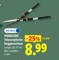  6 online parkside telescopische heggenschaar lengte cm snijdikte mm 