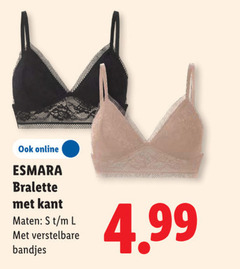 klik op dit plaatje voor een vergroting en voor vergelijkbare aanbiedingen gerelateerd aan
online esmara bralette kant maten l verstelbare bandjes online esmara bralette kant maten l verstelbare bandjes