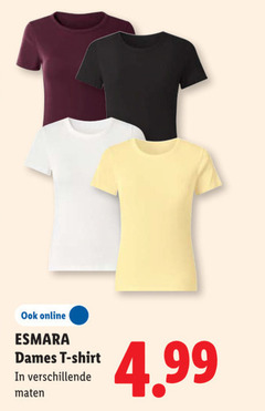  online esmara dames shirt maten 