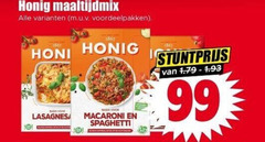  honig maaltijdmix 99 1867 voordeelpakken honing basis lasagnes bass macaroni spaghetti 