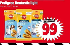  4 5 7 99 pedigree dentastix light zak stuks dierenartsen 