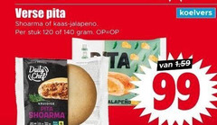klik op dit plaatje voor een vergroting en voor vergelijkbare aanbiedingen gerelateerd aan
99 120 140 verse pita shoarma kaas jalapeno stuk daily chef kruidige 99 120 140 verse pita shoarma kaas jalapeno stuk daily chef kruidige