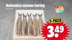  hollandse nieuwe 5 haring bodem pack 